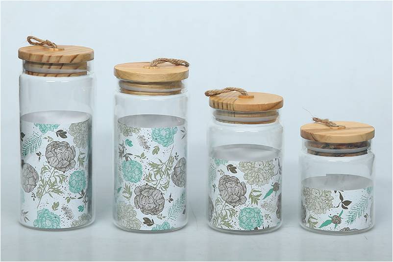24oz 34oz 40oz 47oz Decorative Glass Jars Glass Containers With