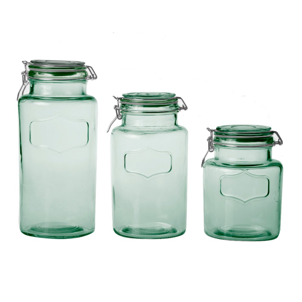 Ceramic Lid Glass Jar Glass Food Storage Canister with Rubber Seal for Kitchen Pantry - Image 5