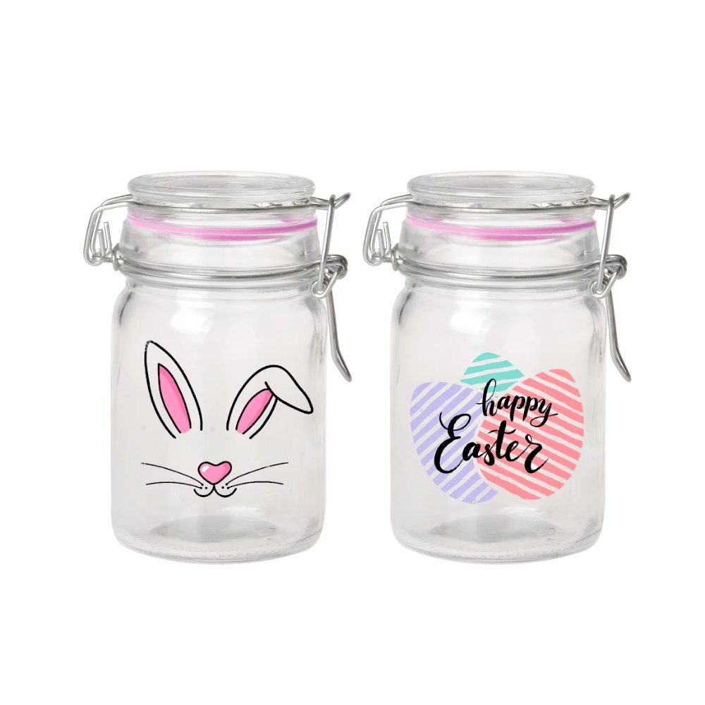 Ceramic Lid Glass Jar Glass Food Storage Canister with Rubber Seal for Kitchen Pantry - Image 6