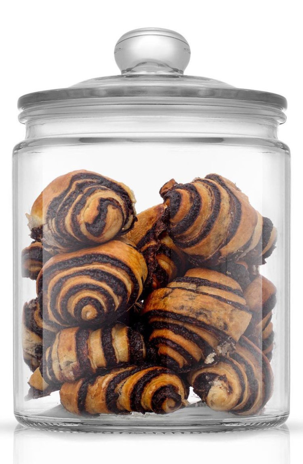 Glass Cookie Jar with Airtight Lid - Clear Glass Storage Canister for Kitchen Counter, Cookies & Candy - Image 4