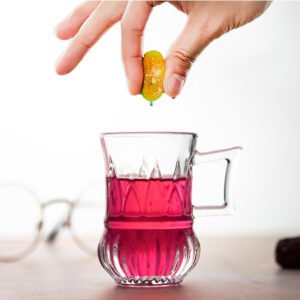 Glass Handle Mug - Heat-Resistant Durable Borosilicate Coffee Cup for Hot Beverages, Home & Office Use