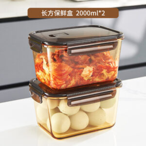 Kimchi Container with Airtight Seal – BPA-Free Plastic Fermentation Jar for Vegetable Preserving